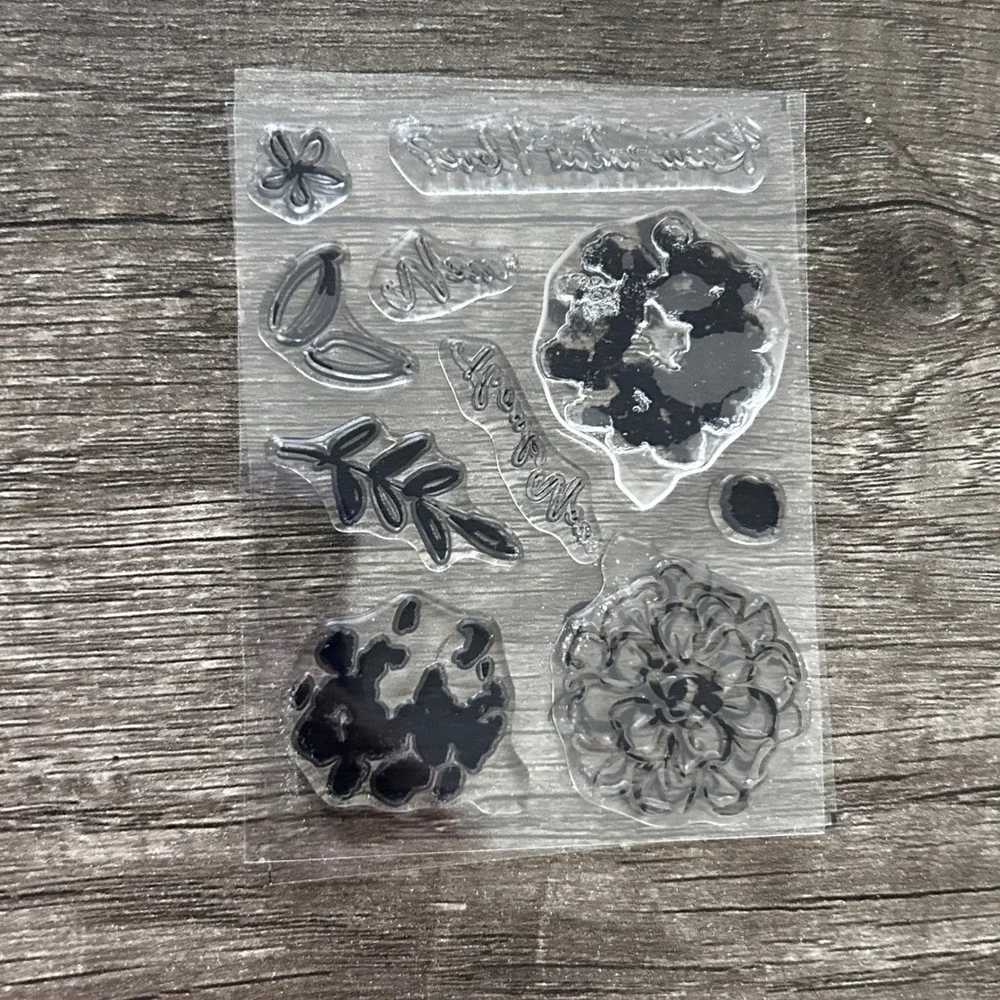 Stampin Up Floral Clear Stamp Set Bundle What I Love & Avant Garden Card‎ Craft